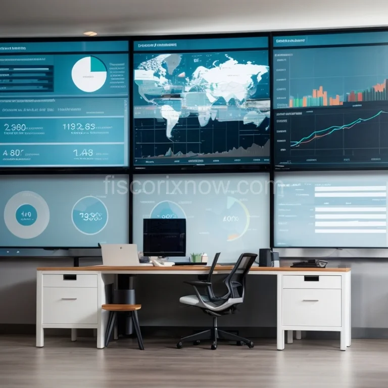 Dashboard showing real-time fiscal monitoring metrics